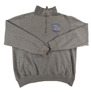 Florida Gators 1/4 Zip Sweatshirt Xl Men's Gray Fleece Stadium Athletics